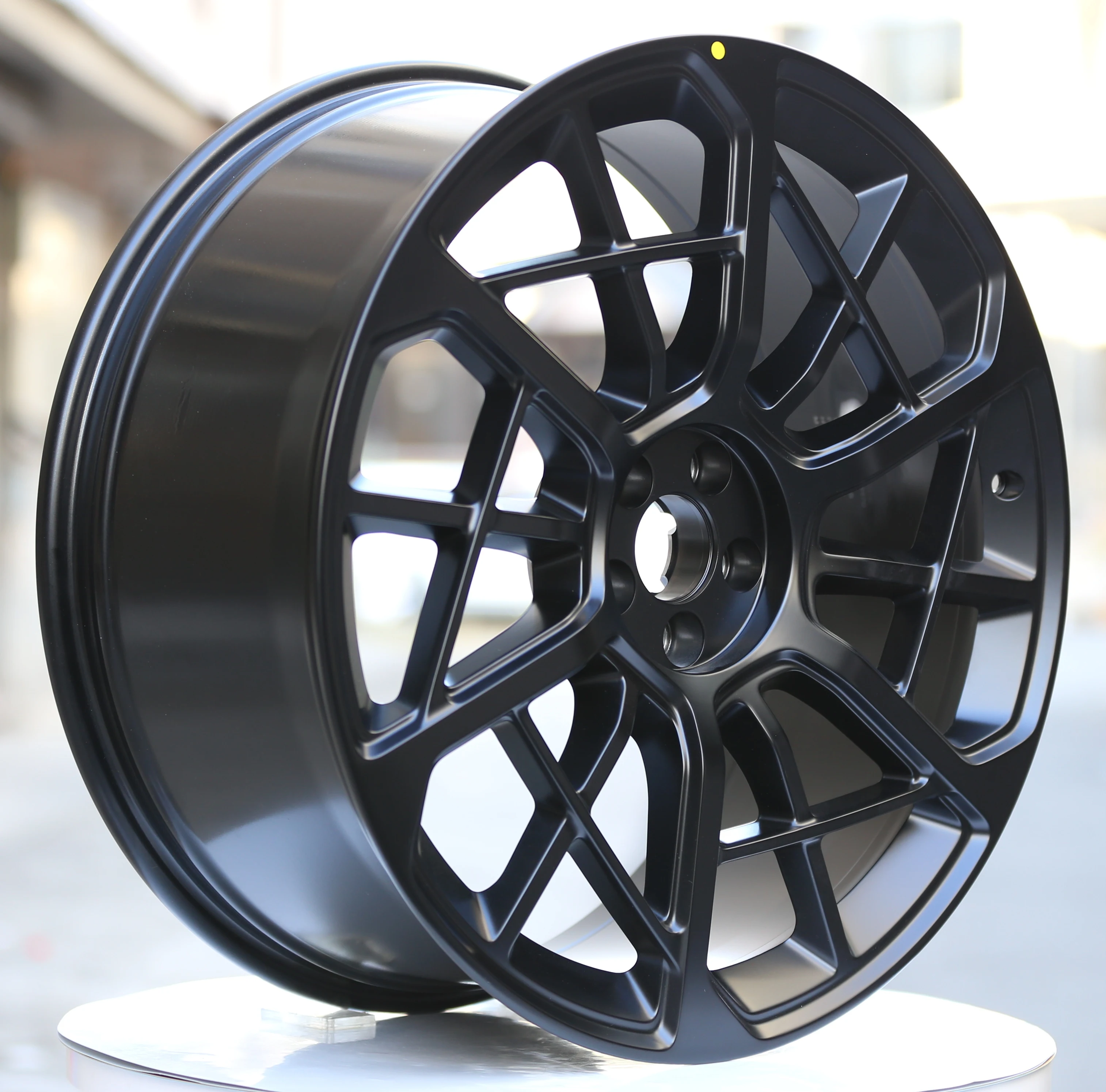 22-Inch Forged Aluminum Wheels 5x108 Black Multi-Spoke for Upgrading  9XFord CoLand RoverLincoln