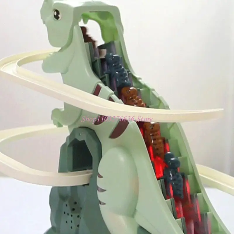 R6FD Creative Dinosaur Racing Track Toy Toy Toddler Fine Motor Marks Development