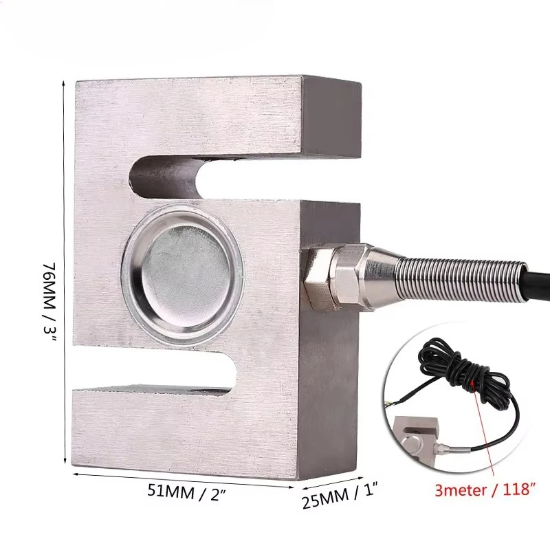 S Type Load Cell 2kg-5ton Compression Tension Alloy Steel Stainless Steel Load Cell for Packaging Scale Force Sensors