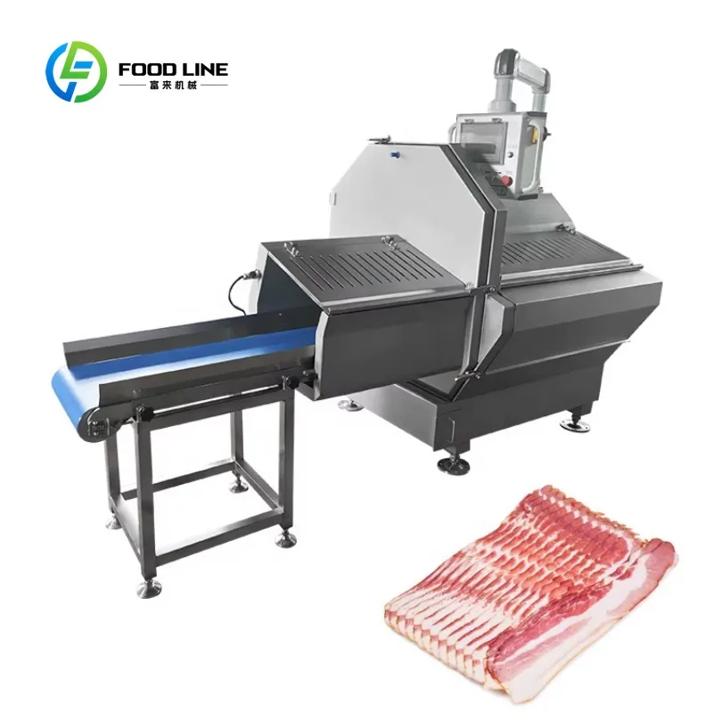 Meat Processing Machinery  Automatic Bacon Slicer and Portion Control Machine