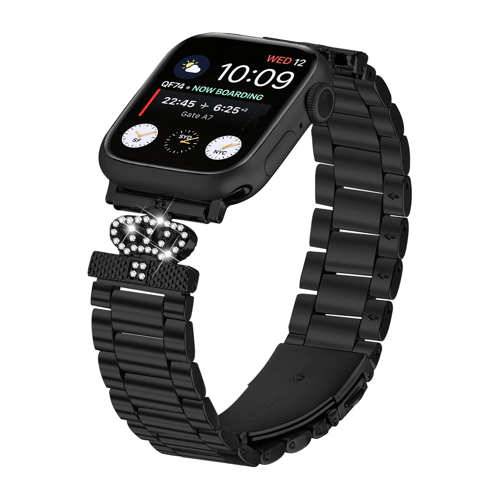 สายสแตนเลสสําหรับ Apple Watch Ultra 2 Band 46 มม.49 มม.38 มม.40 มม.44 มม.42 มม.41 มม.45 มม.สร้อยข้อมือ IWatch Series10 9 8 7 SE 6 5