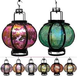 Antique Style Small Lantern Classical Handicraft Ball Lamp Lantern Retro Chinese Silk Lantern Festival New Year Mid-Autumn Decor