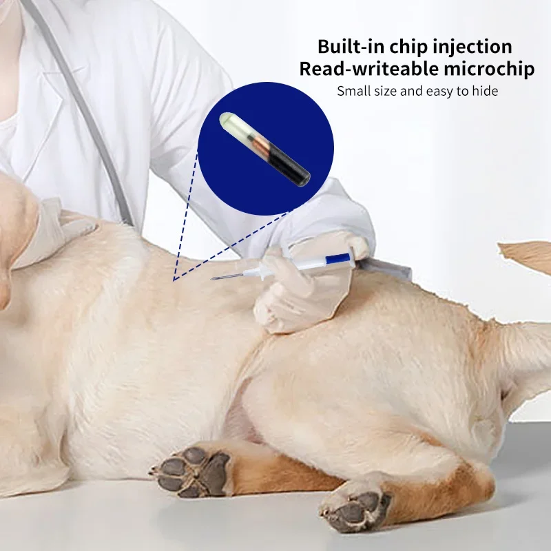 10Packs Universal Standard Pet Microchip Syringe 134.2KHz ISO11784/5 FDX-B Pet ID Tags 15 Bit Microchip For Dog Cat Pig 3 Size