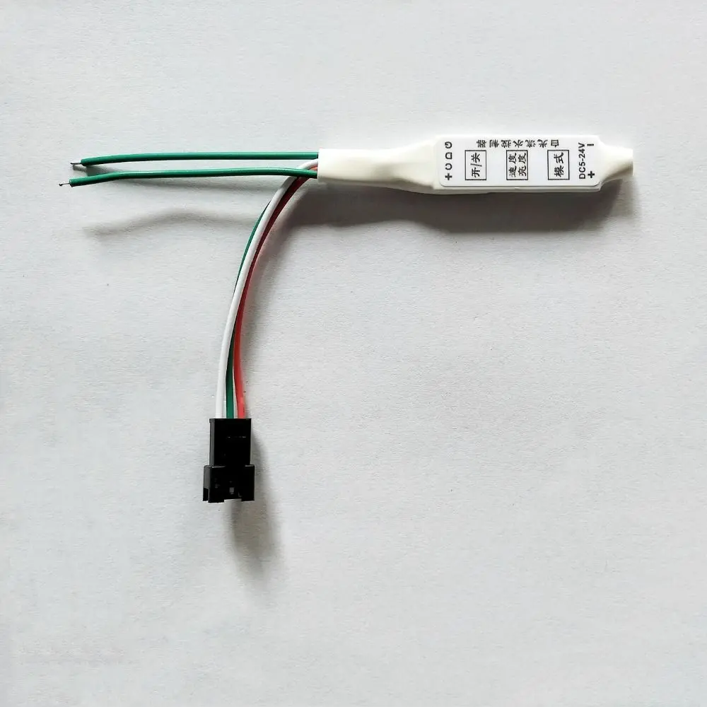 3Keys LED Strip Light Controller Single Color DC5V-24V Reflux Pixel Controller Running Water Flowing Adjustable