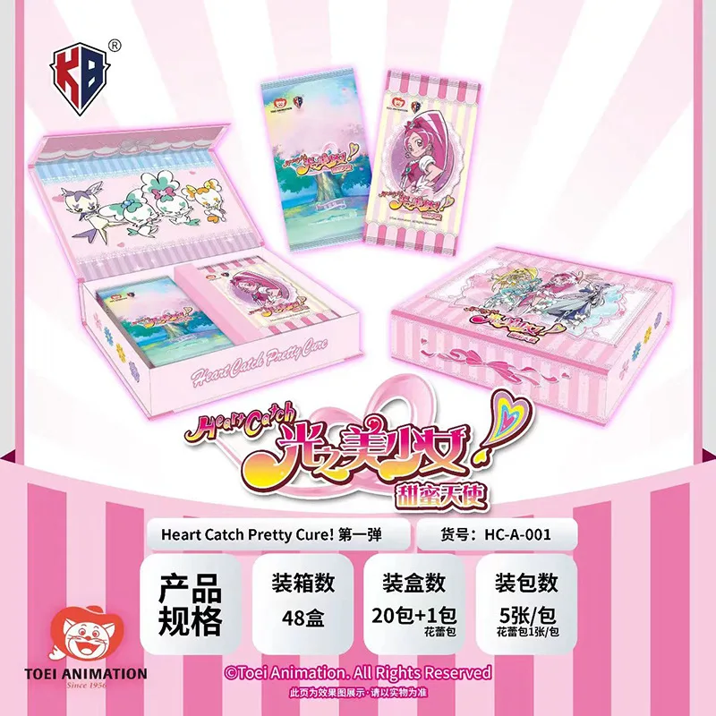 ของแท้ Pretty Cure การ์ด Magician Sweet Angel สะดุดใจเจ้าหญิงญี่ปุ่นอะนิเมะคอลเลกชันการ์ดของเล่นของขวัญ