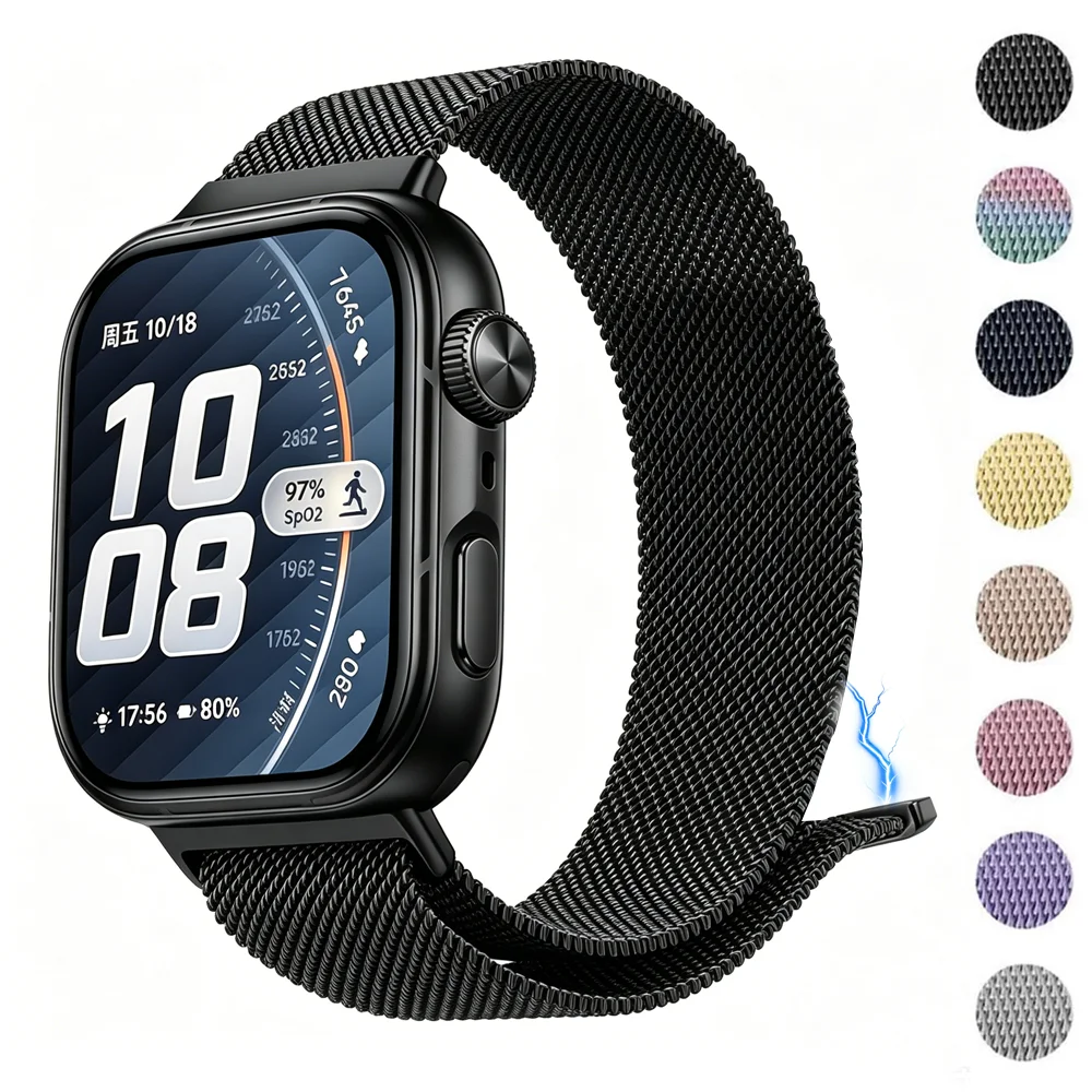 Correa Milanese Loop para Huawei Watch Fit 5 4 3 5pro 4Pro, Brazalete de Acero Inoxidable, Correa Magnética, Accesorios para Huawei Fit 4 fit5