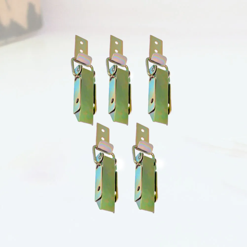 5Pcs Finish Metal Hasp Latch for Suitcase Luggage Case Box Making Jewelry Storage Chests Home Office Shop Replacement
