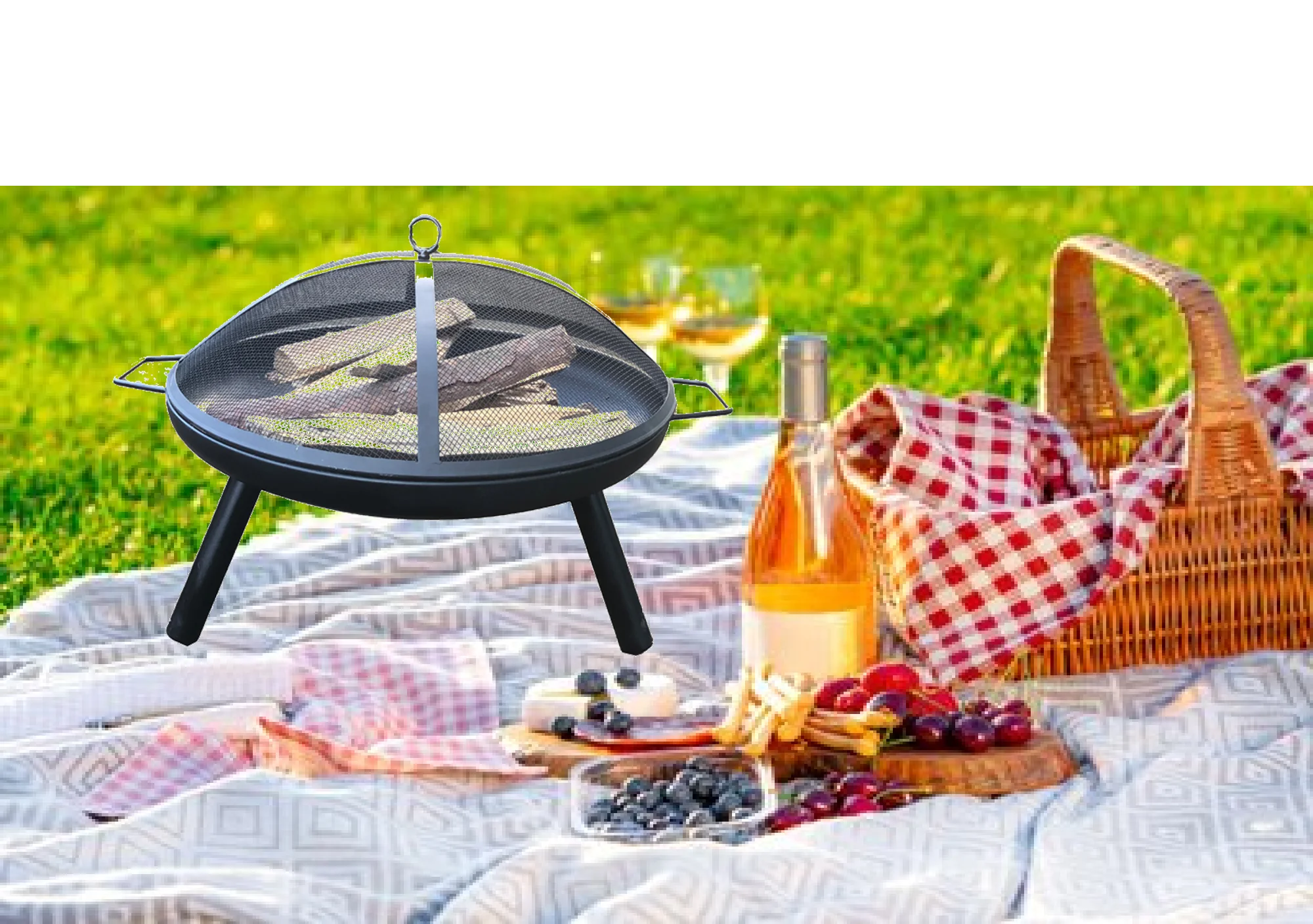 Fireplace Portable Fire Pit Grill Fire Pit Backyard Party Stove Round