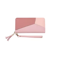 Fashion Zipper Wallets Womens Long Purses Handbags Coin Purse Cards Holder PU Leather Billfold Wallet 5