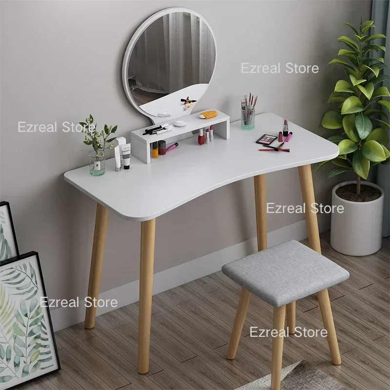 Bedroom Toiletries Dresser Dressing Table Makeup Vanity Dressing Table Mirror Wooden Organizer Comfortable Penteadeira Furniture