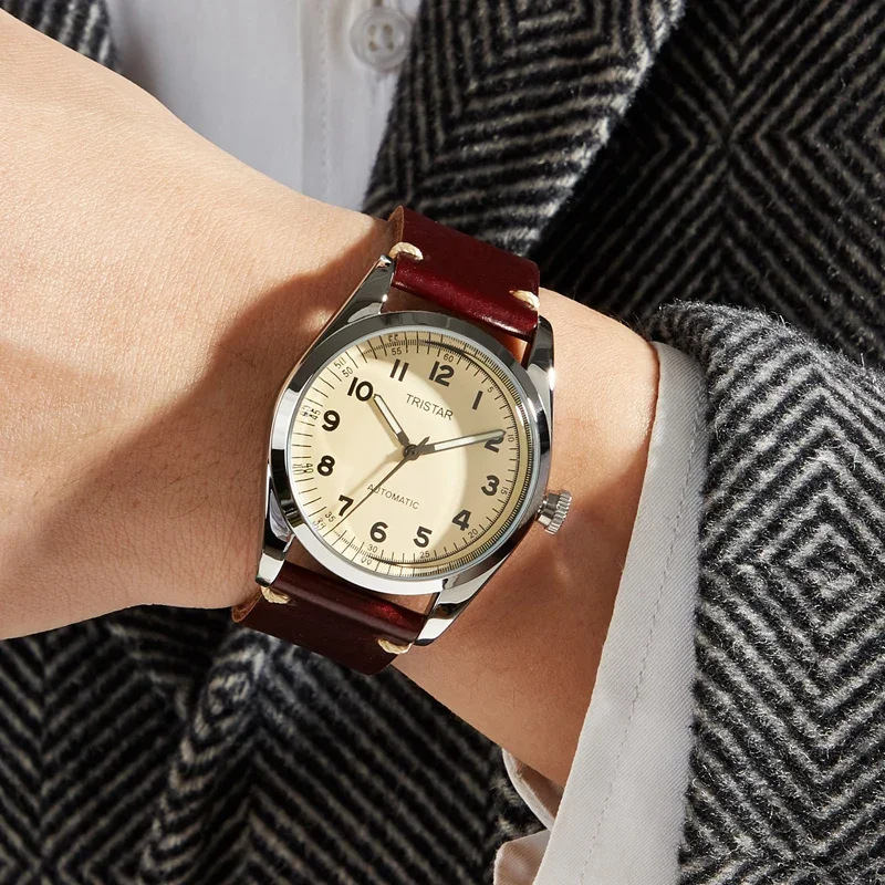 Vintage Uhr Mechanische De Luxe Unisex Dress Handaufzug Armbanduhr – Detail 5