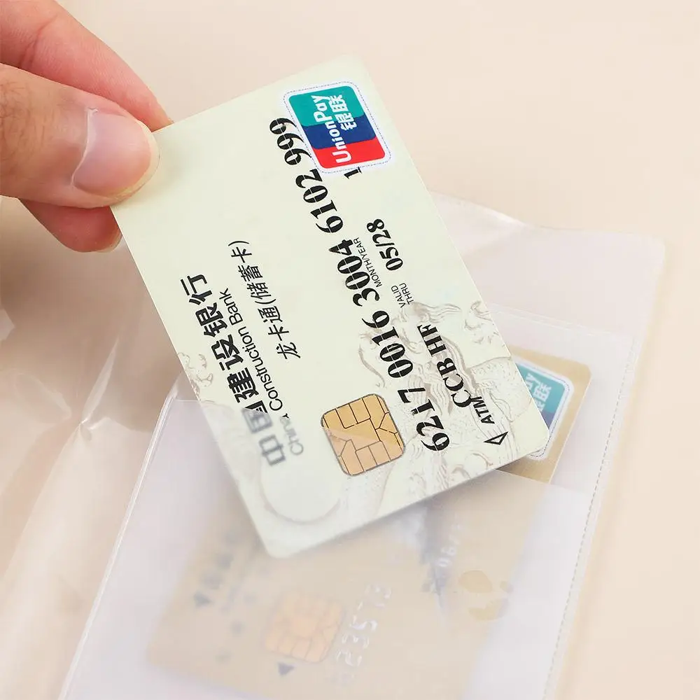 Bag PVC Waterproof Case Protector Sleeve Organizer ID Card Protective Case Holder Passport Case Transparent