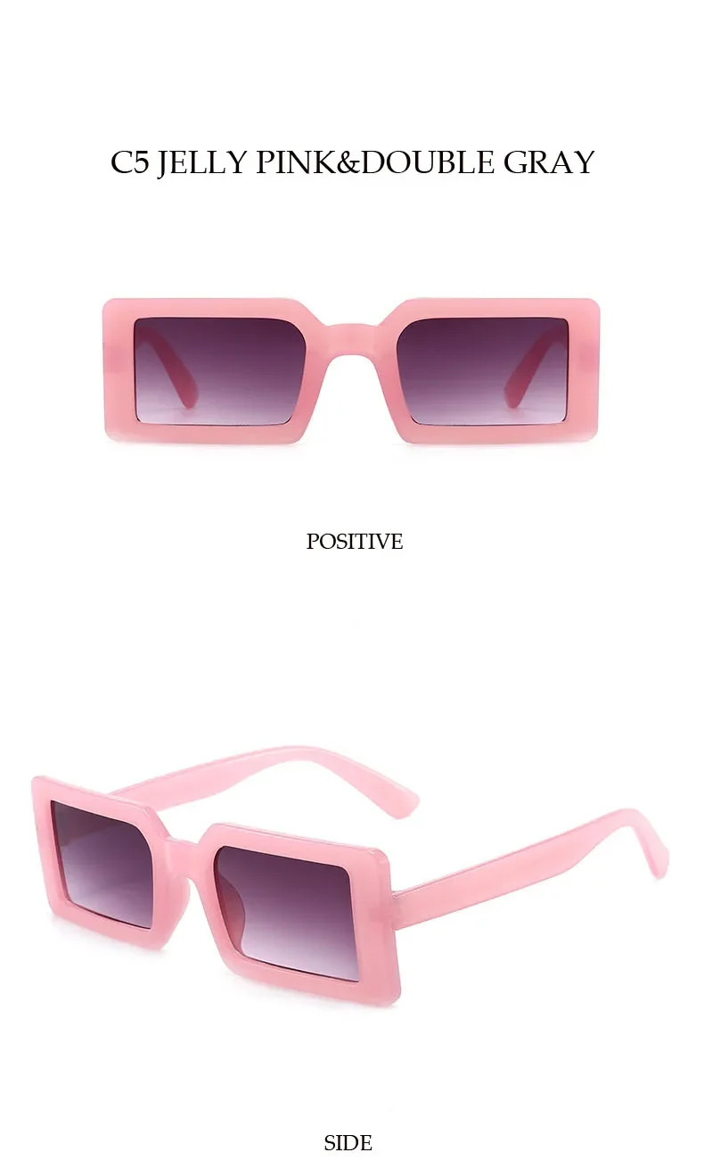 Quadratische Sonnenbrille für Damen, Kleine Rechteckige Sonnenbrille für Damen/Herren, Vintage Retro-Brillen für Frauen – Detail 9