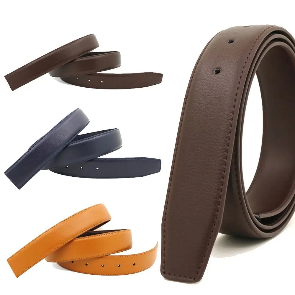 

120cm Durable Replacement Genuine Leather Belt Craft DIY Cowhide No Buckle Belt Pin Buckle Band Body