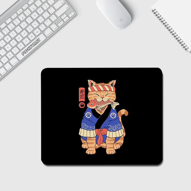 Warrior Cat Small Mousepad XS Mouse Pad Office Desk Mat Best 20x25cm Mouse Mat Design Little Desk Mat For Laptop
