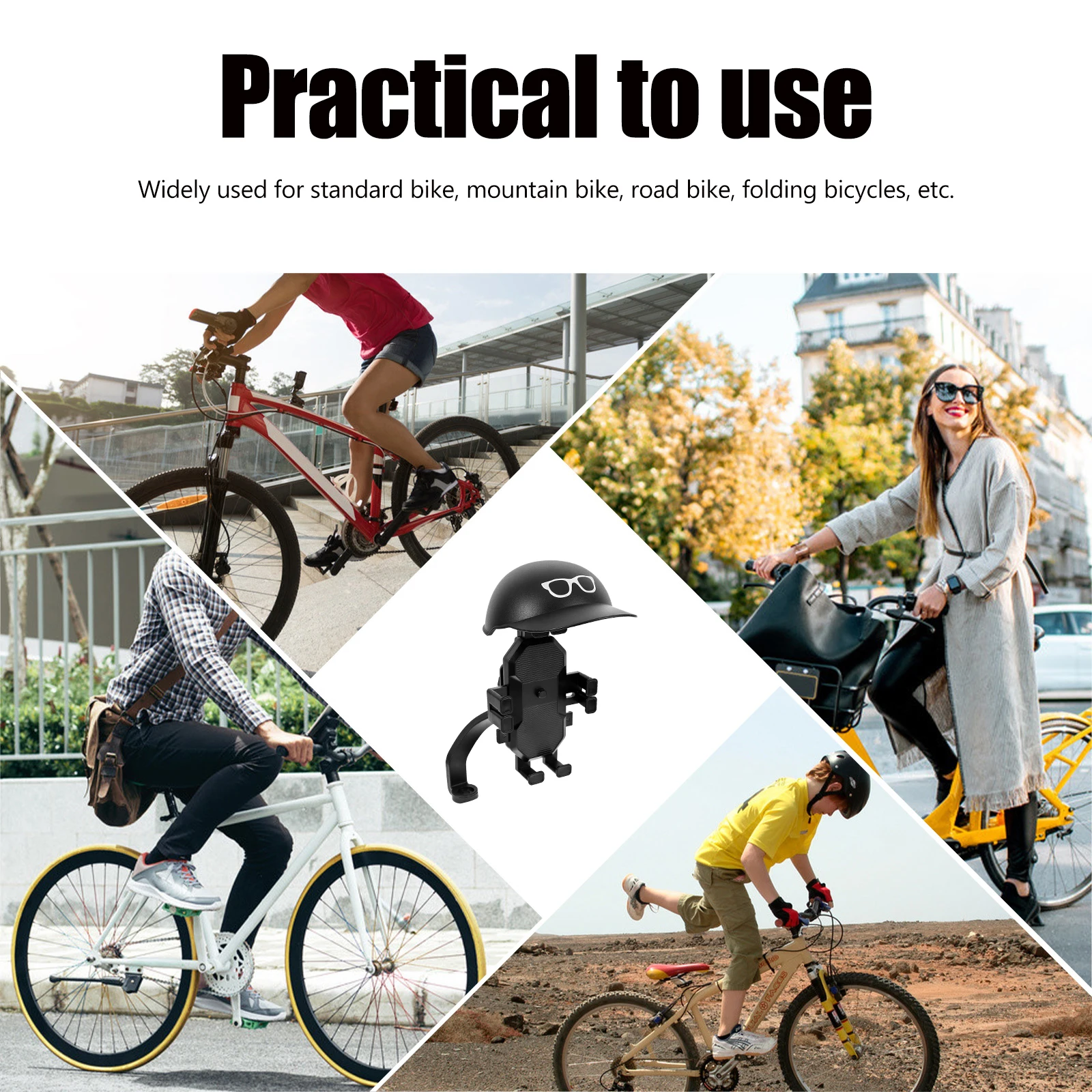 

Single Hand Operated Cycling Navigation Bracket Easy Mount Remove Bike Supplies Accessory