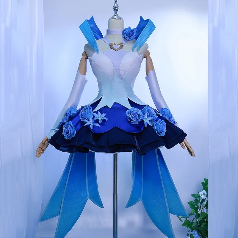 Cos GongSunli Costume Flower dance Cosplay fairy Sweet floral dress Game Honor of King women Cosplay