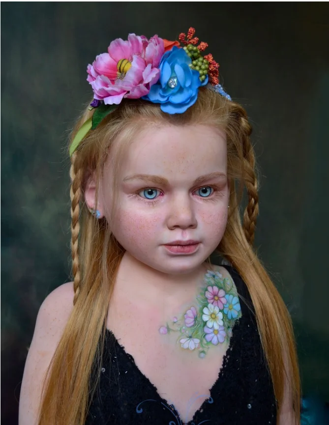 SINO-BB دمية غابرييلا الضخمة المخصصة مقاس 47 بوصة مرسومة يدويًا بالكامل #1