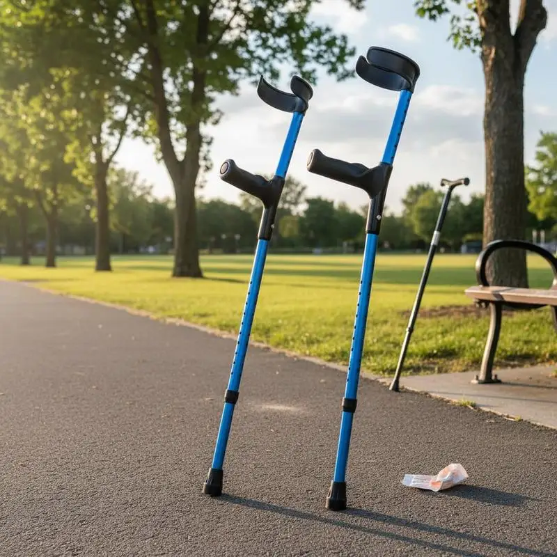 

Free Shipping-Medical Arm Support Sticks 1 Pair (350LBS) For Recovery Rehabilitation Mobility Disability, 11-Level Height Adjust