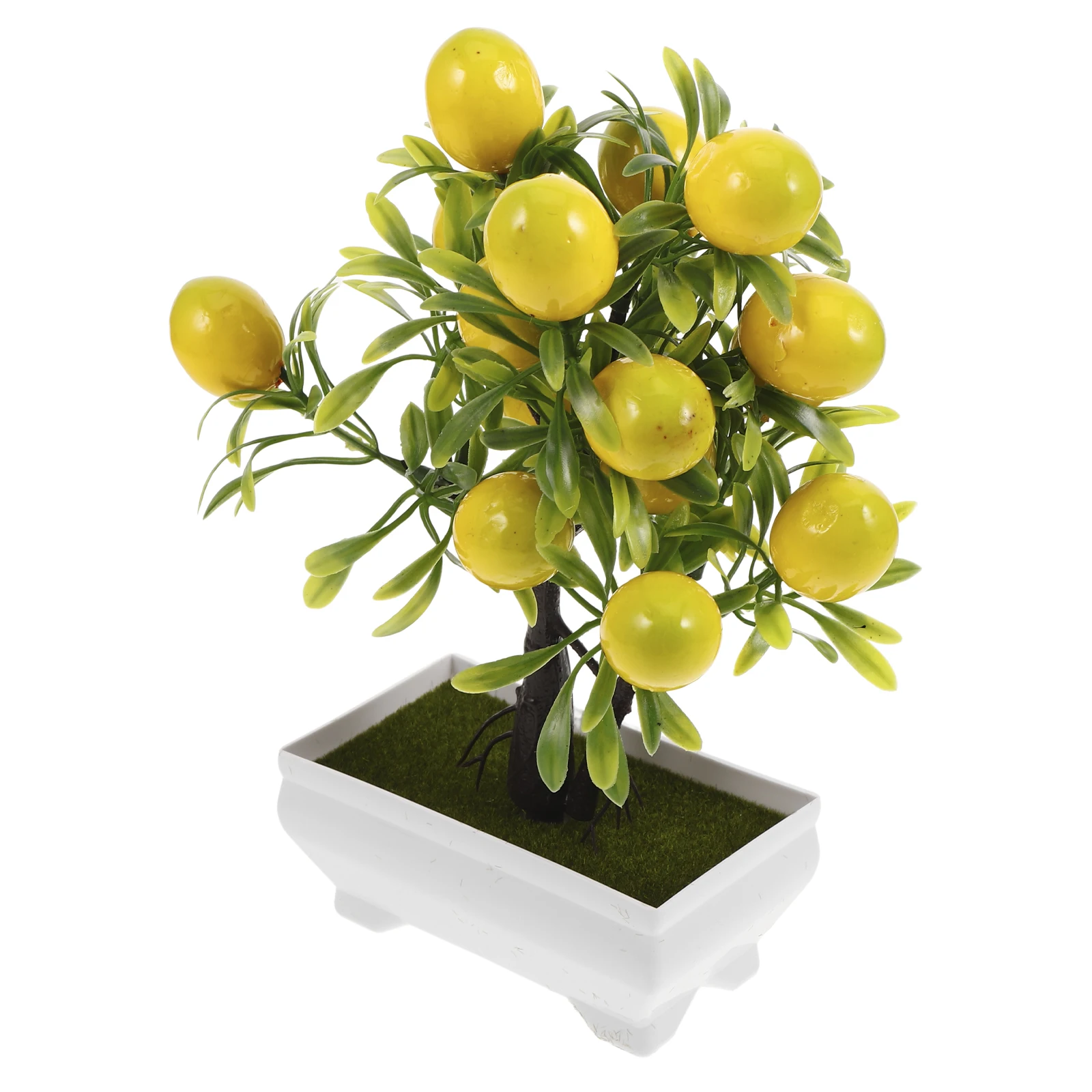 

Artificial Potted Plant Citrus Small Lemon Plants Plastic Trees Versatile Use Realistic Look Easy Maintenance Home Decor
