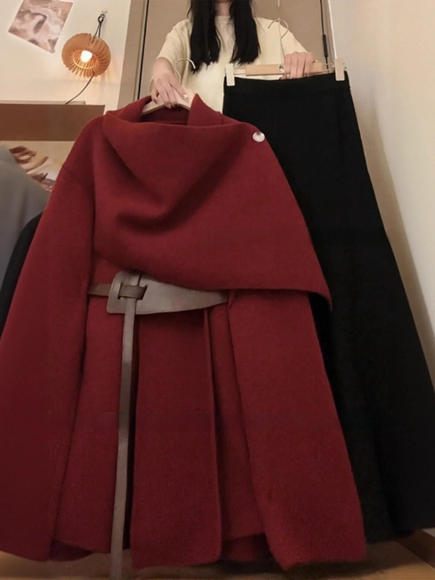 

plus Size Winter Faion Set for Women with awl Scarf Fi Tail Skirt Unique And Beautiful Casual Wear Comfortable And Warm