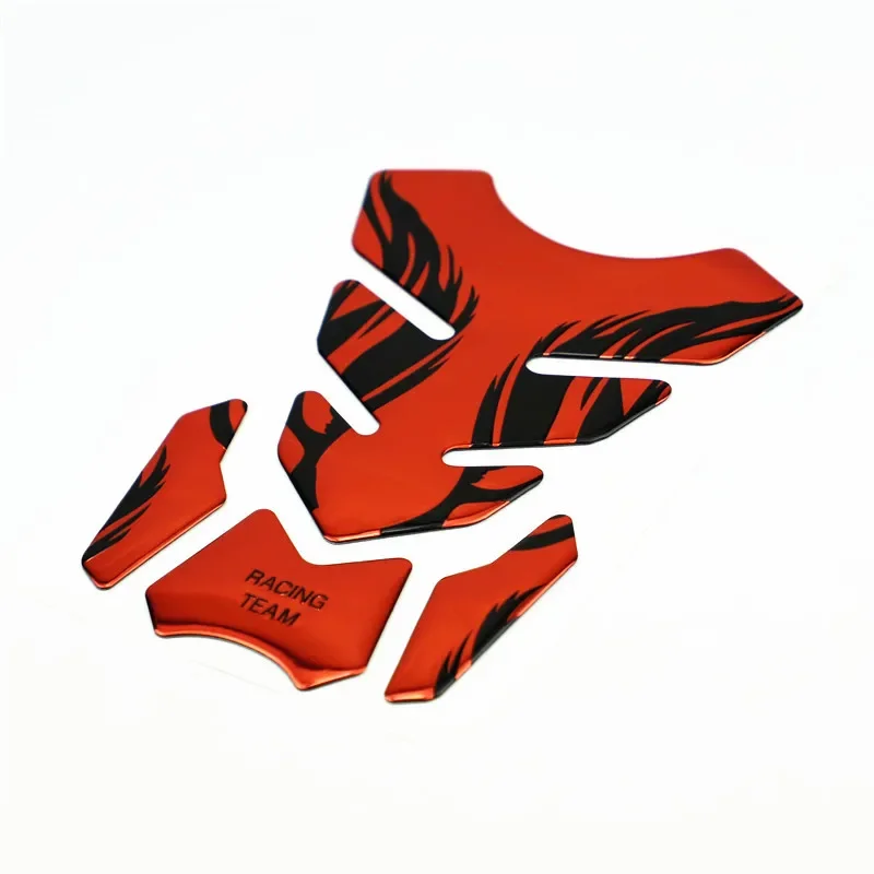 Soft Rubber Decoration Flame Tankpad Sticker 3D Tank Pad Stickers Oil Gas Protector Cover Motorcycle Accessories