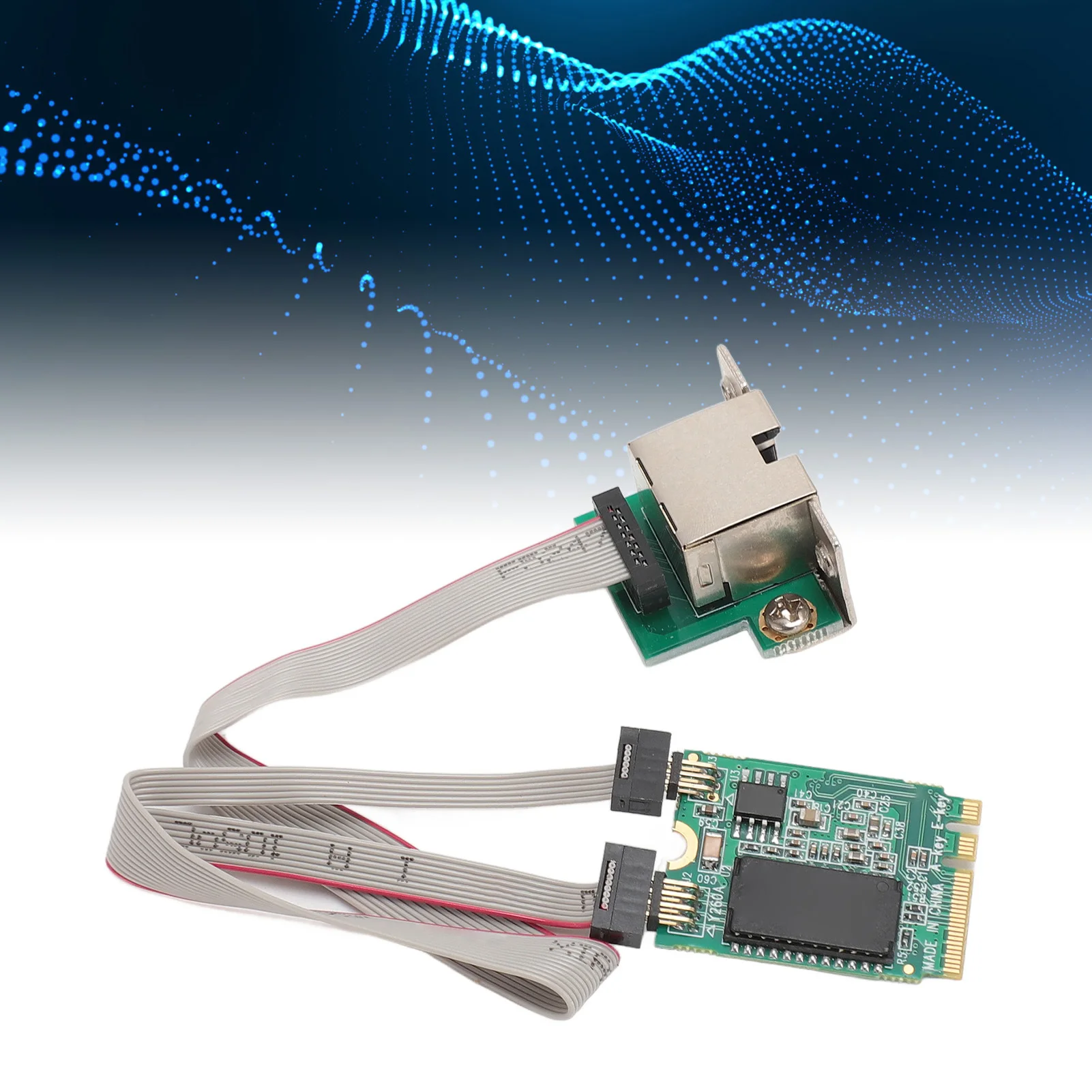 M.2 A+E Network Card Bent Pin Gigabit Ethernet Single Port RJ45 Server Network Card with I210AT Chip Single Port Network Card