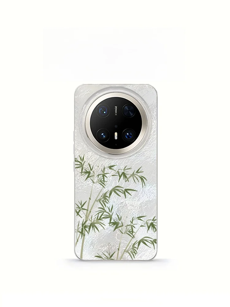 

Jiabeiyao Bamboo Feather Mate70 pro Phone Case Women's Full Cover Creative Cartoon Anti-Fall Small Female Protec...