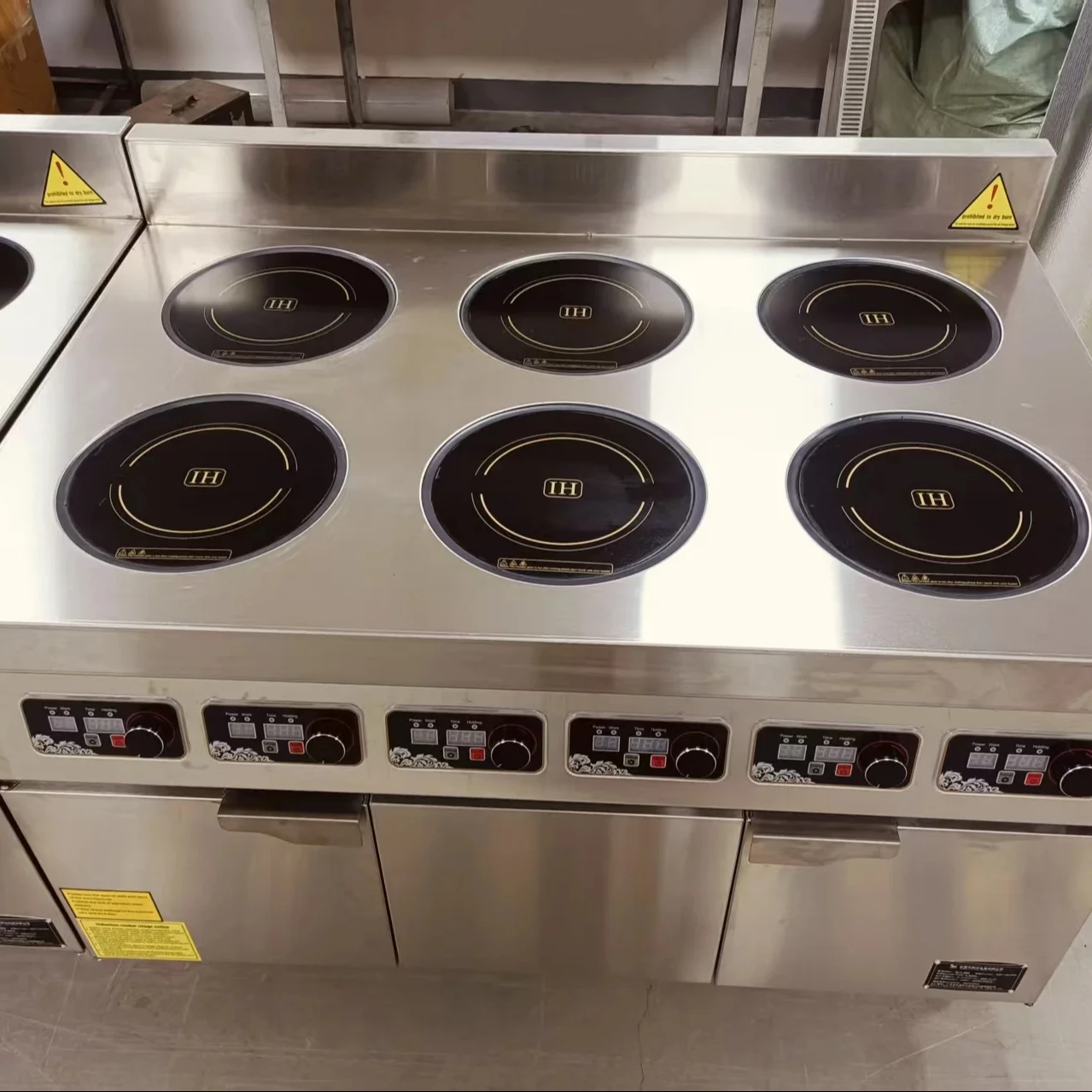 Commercial Kitchen Induction - 6*2.5/3.5kw Restoran Tezgahı Tipi Ticari İndüksiyon