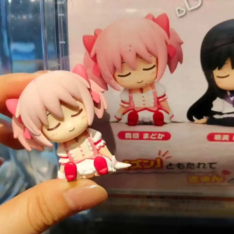 Figura de Gashapon de Puella Magi Madoka Magica, 4 Piezas, Kaname Madoka, Tomoe Mami, Akemi Homura, Incubadora, Juguetes Coleccionables de Anime para Fanáticos