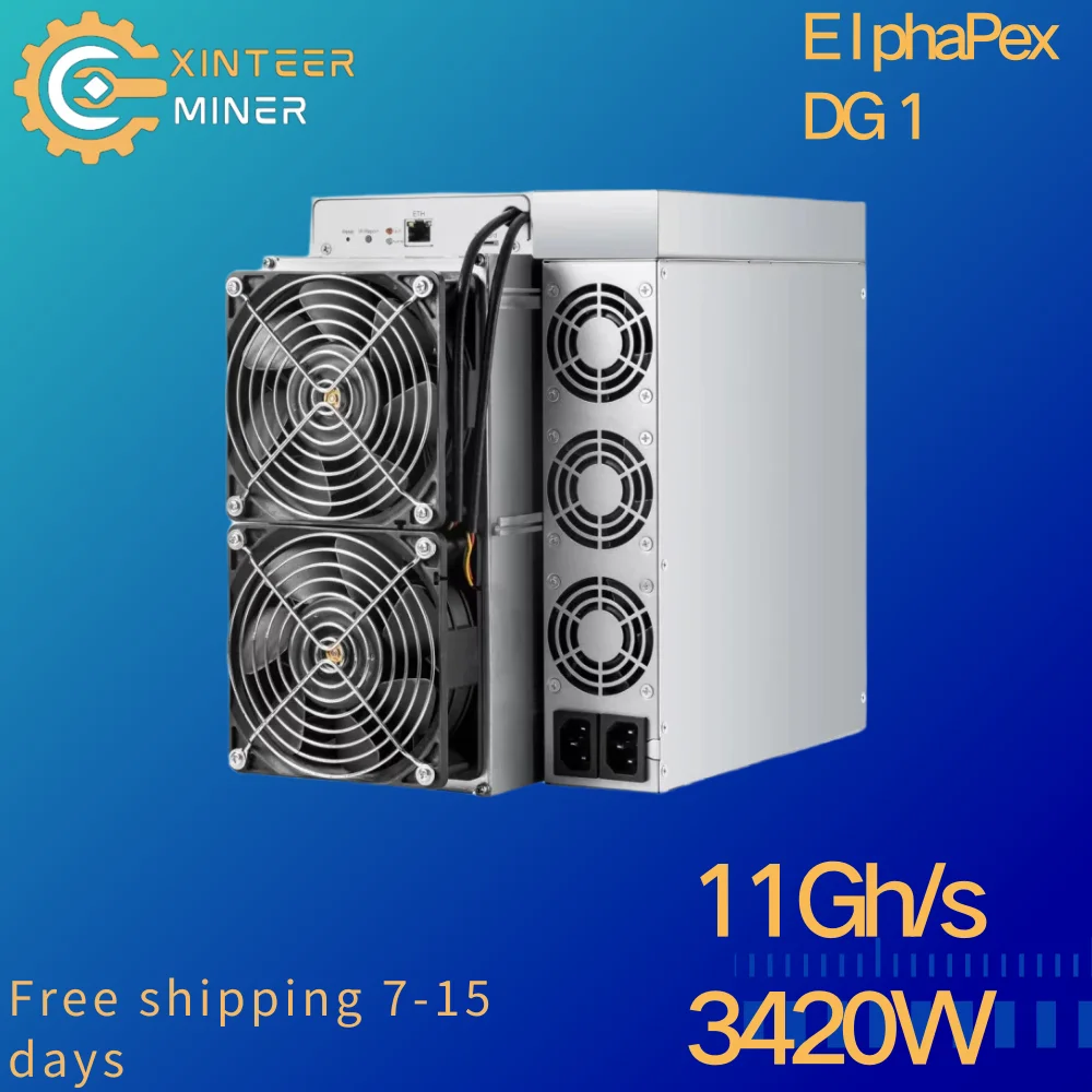 Elphapex DG1 is a new Srypt Asic miner from Elphapex. It has a high hashrate of 11G power consumption of 3420W. The efficiency o