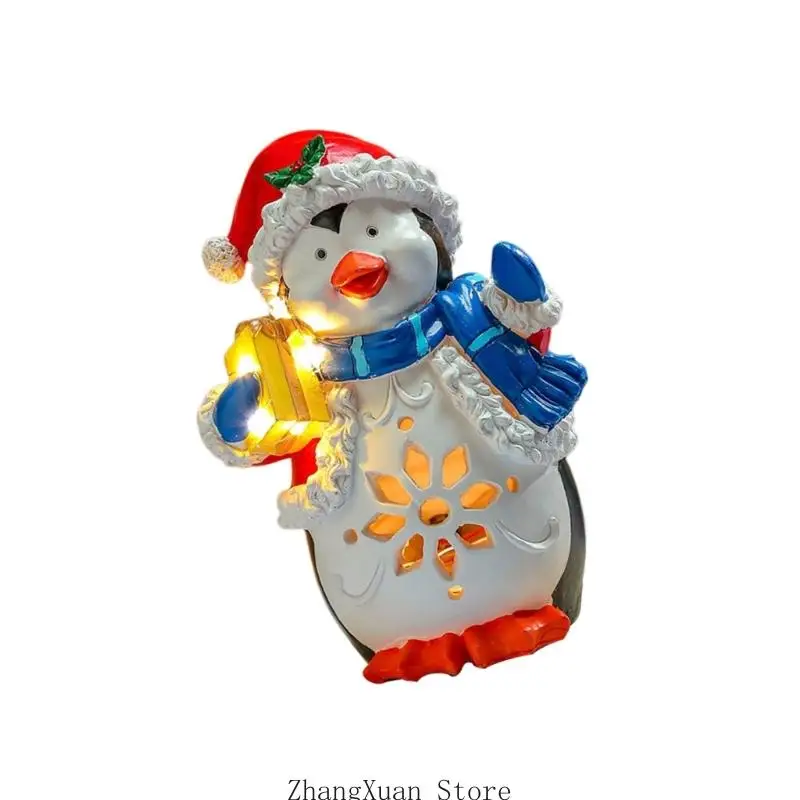 Musikalisch beleuchtete Weihnachtsfigur für und Thekendisplay Innenbereich, USB- oder Batteriebetrieb für saisonale – Detail 9