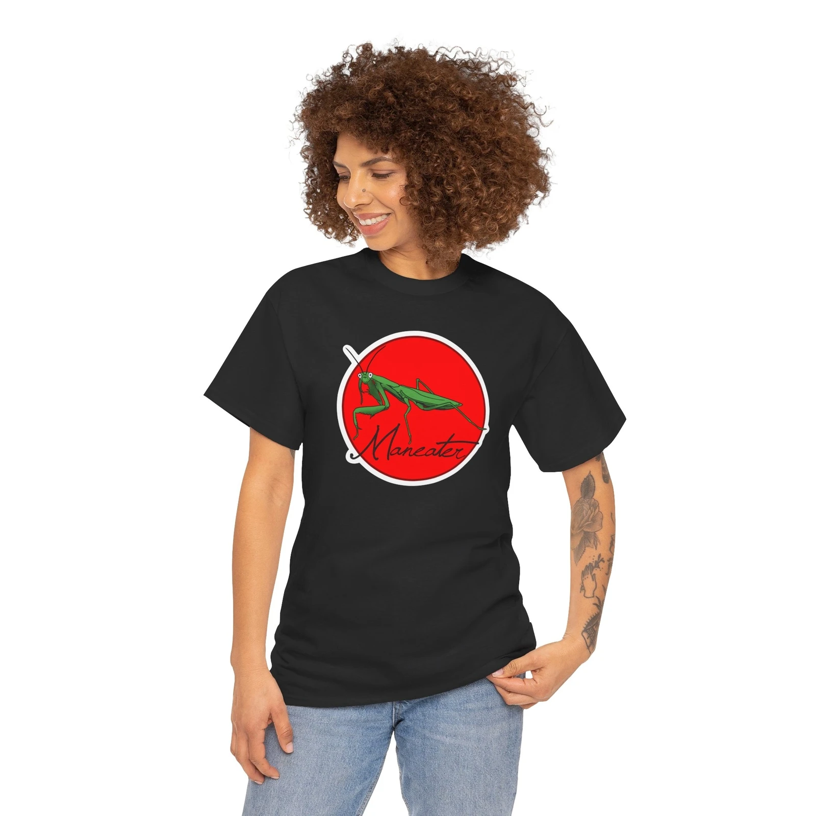 Maneater Praying Mantis Heavy Cotton Tee
