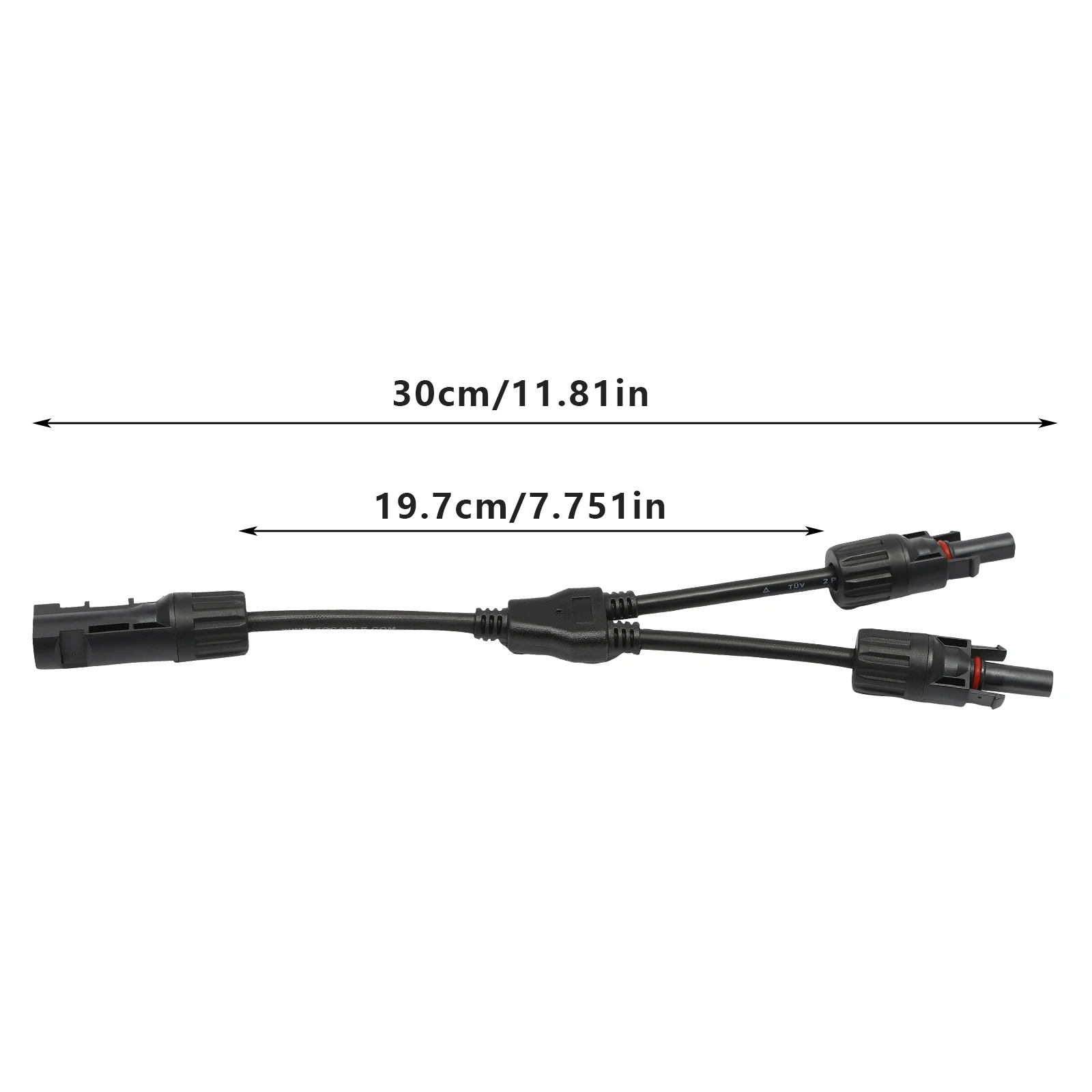 2 Paar Solarst ecker y Abzweig Parallel kabel 2 Solarpanel-Steck verbinder Kabelst ecker für Solar panel