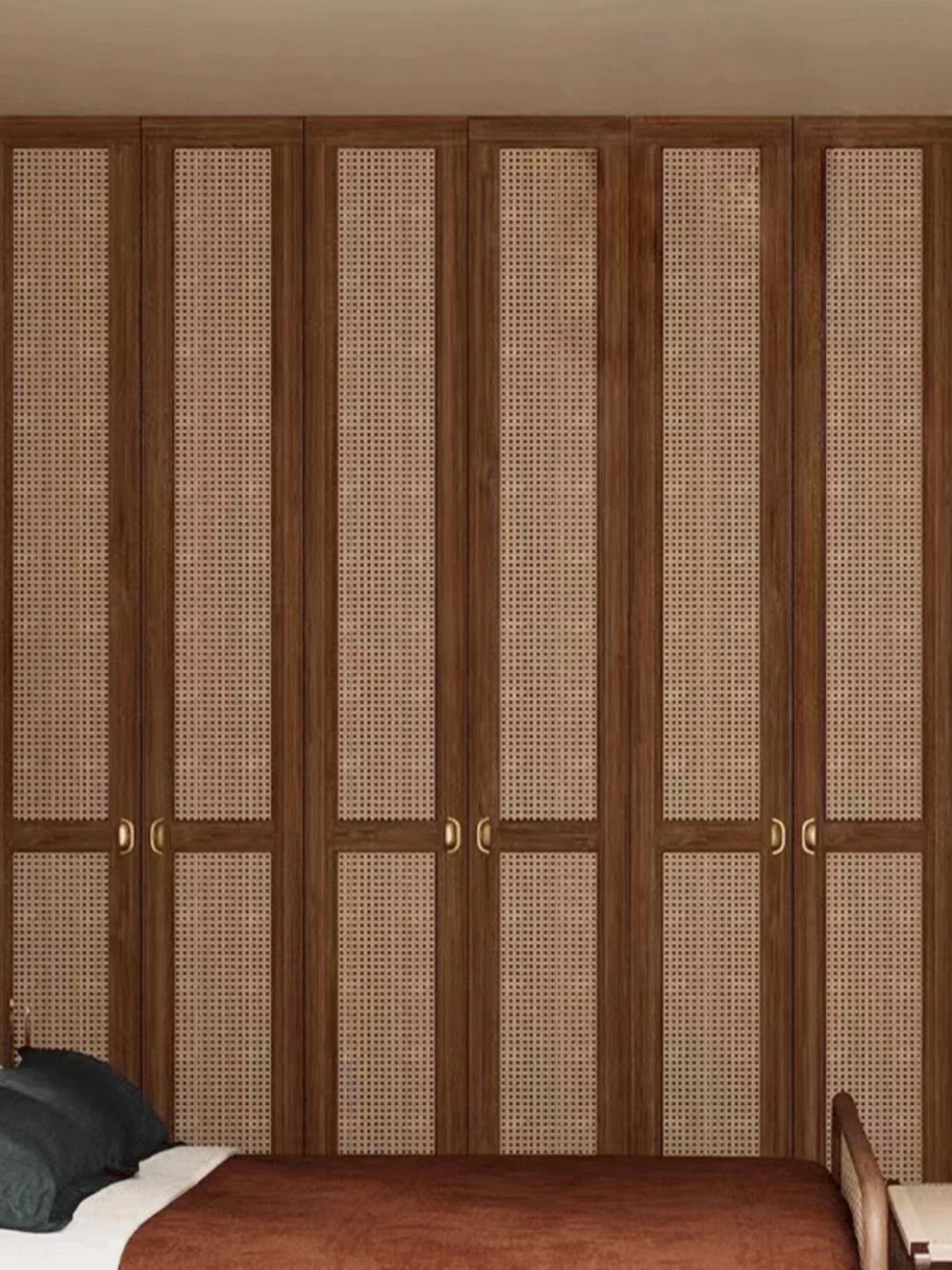 Japanese style rattan door, sliding door