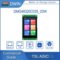 DWIN-módulo LCD TFT TN/IPS de 3,5 pulgadas, pantalla táctil HMI comercial TTL 320x480/320x240, dmg32240c035 _ 03w/dmg48320c035 _ 03w