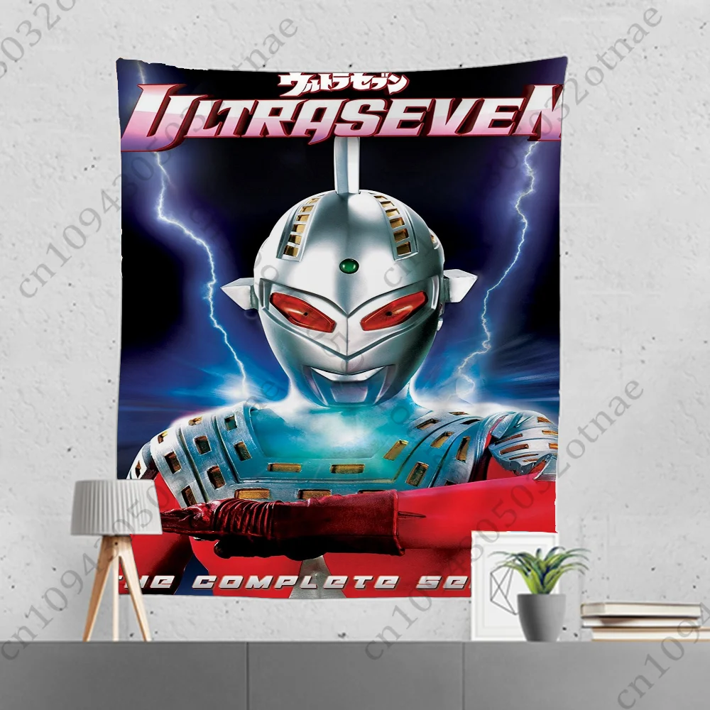 Anime U-UltramanS Tapestry Creative Pattern Photo Living Room Wall Art Tapestry Decor Party Outdoor Decorate Banners