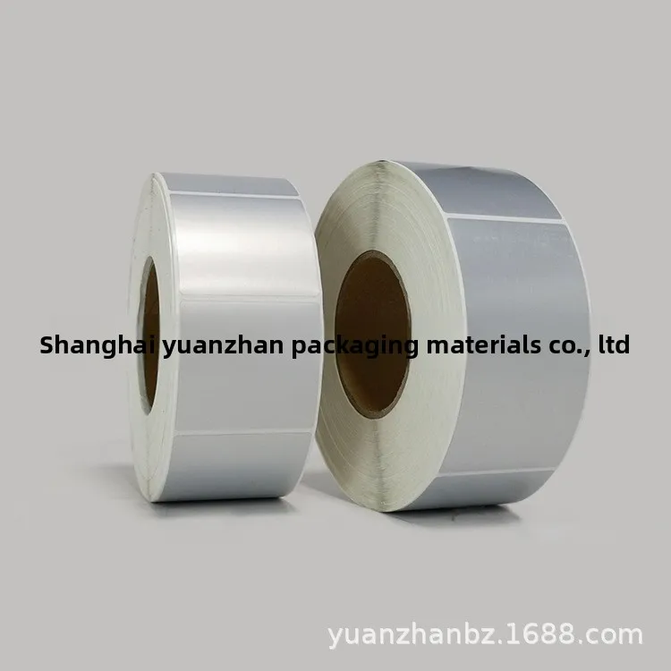 Thermal Transfer Label Sticker Roll Blank Die Cut Adhesive Label for Barcode Printing Custom Size Water Resistant Industrial