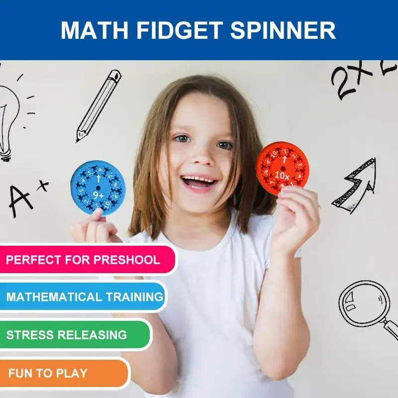 Mathe Zappeln Spinner Mathe Zappeln Spinner Mathe Multi pli kation stabel len für Kinder Lernspiel zeug Klassen zimmer liefert Unterricht