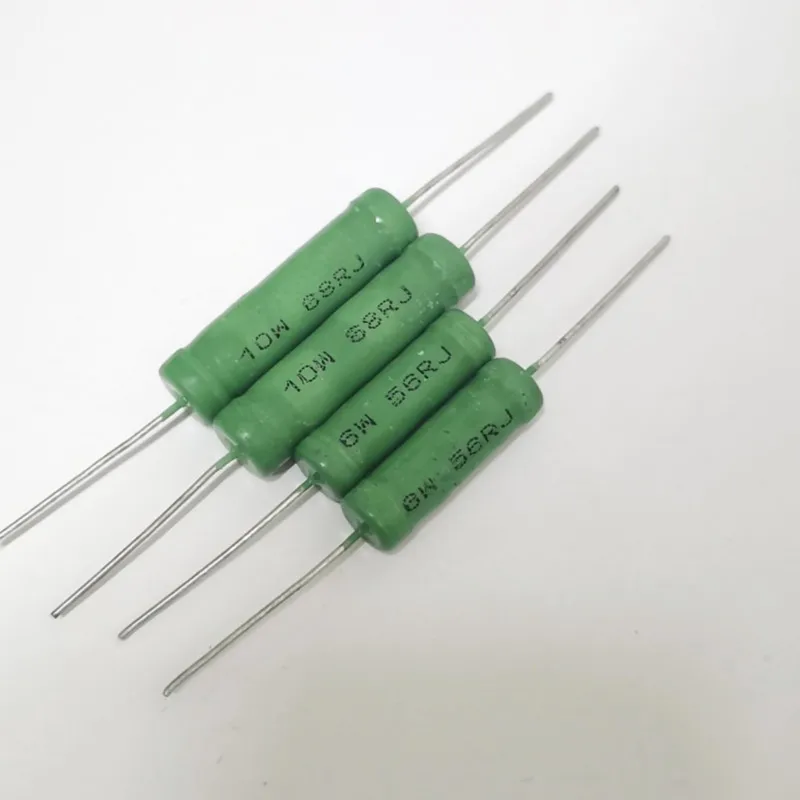 10 Stück 1,2 RJ 1,5 R 1,8 R 2R 2,2 R 2,7 R 3R 3,3 R 3,9 R 4,7 R 5R 5,1 R 5,6 R Ohm RX21 Frequenzteiler Sicherung Drahtwiderstand 5 W 6 W 10 W