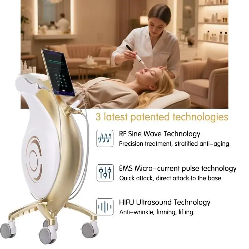 

Professional MVS 30D Multi-Function Beauty Instrument RF Sine Wave EMS Pulse Ultrasound Layered Anti Aging Face Body Contouring