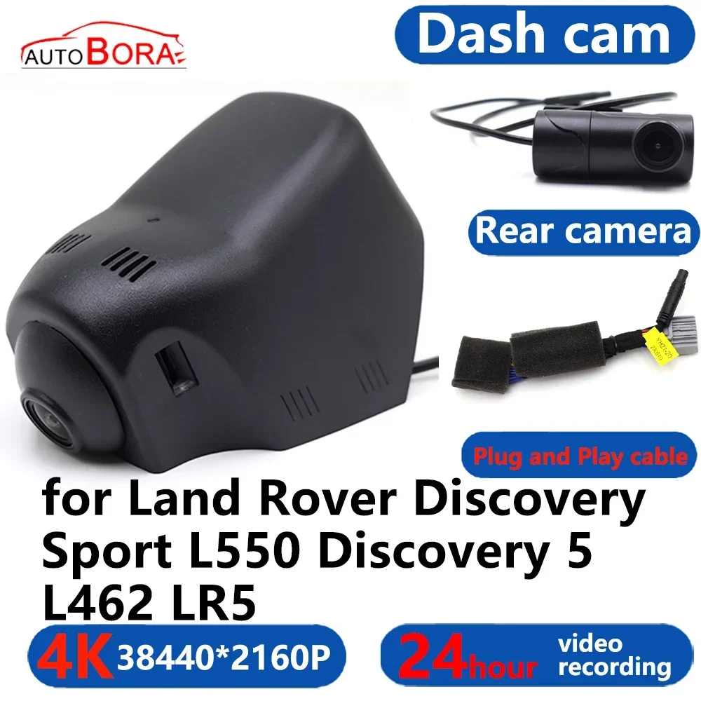 

AutoBora 4K Wifi 3840*2160 Car Camera Dash Cam Camera 24H Video for Land Rover Discovery Sport L550 Discovery 5 L462 LR5