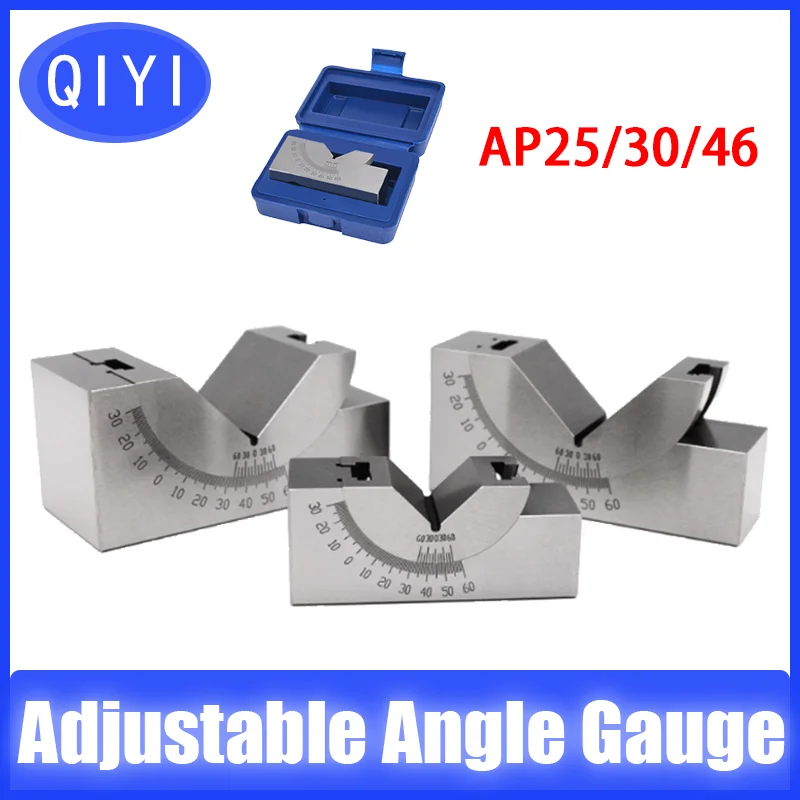 AP25 AP30 AP46 Adjustable Angle Gauge V Block 0 to 90 Degree Adjustable Micro Gauges Measuring Tools For Grinder Milling Machine