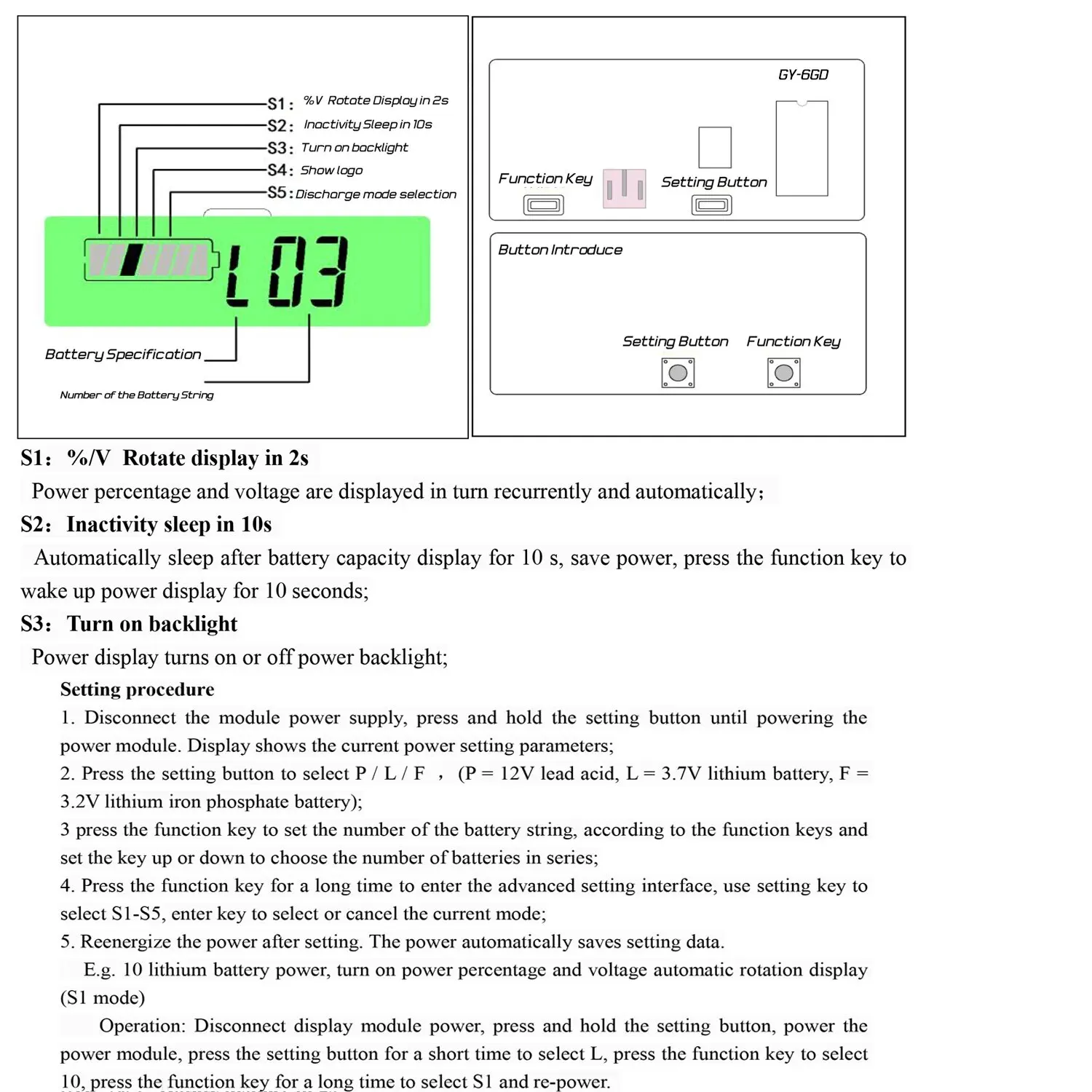 7 to 100V Lead Acid Lithium Battery Capacity Indicator Car Motorcycle Digital Voltmeter Voltage Tester Meter Tool