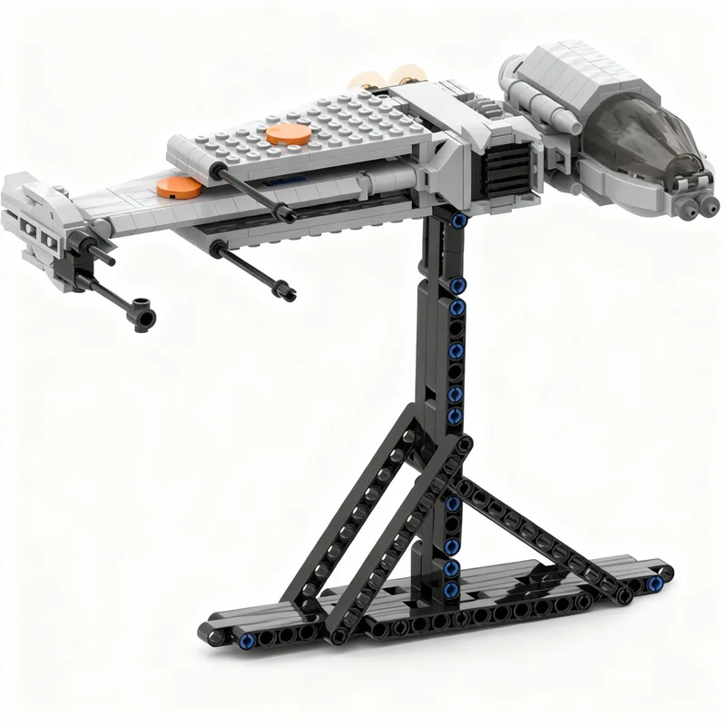 401pcs MOC Star Battle B Wing Geared Wings Cockpit Model Toys Building Blocks Architecture Festival Gifts DIY Idea Education