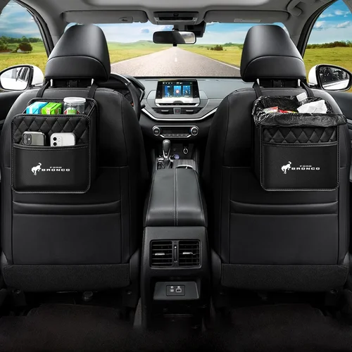 Imagen 2 del producto Organizador de Asiento Trasero para Auto, Bolsa de Almacenamiento para Ford Bronco, Ranger, S-Max, Focus, Mondeo, Transit, Tourneo, Custom, Ranger, Accesorios para Auto