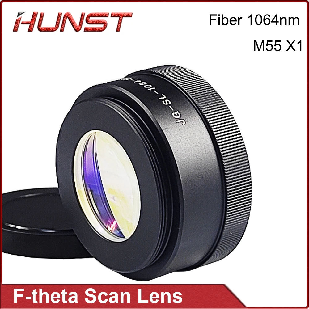 HUNST F-theta Scanning Lens Parts Thread M55 1064nm Galvanometer Field Lens Suitable For 1064nm YAG Fiber Laser Marking Machine