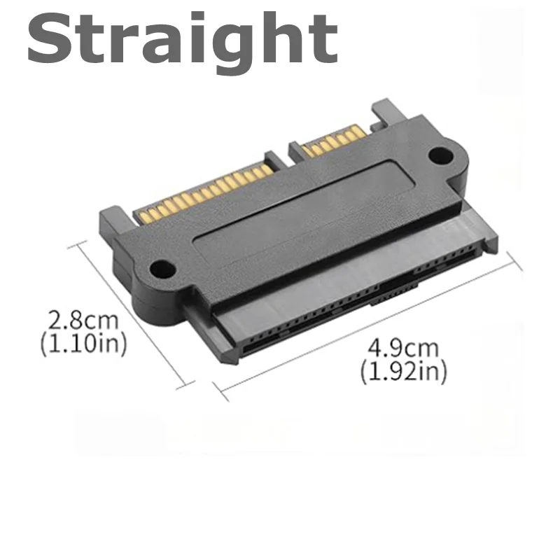 SFF 8482 29p SAS to SATA Adapter SFF-8482 29Pin SAS Hard Disk Drive to Motherboard SATA 22Pin 90 Degree Angled Converter Adapter