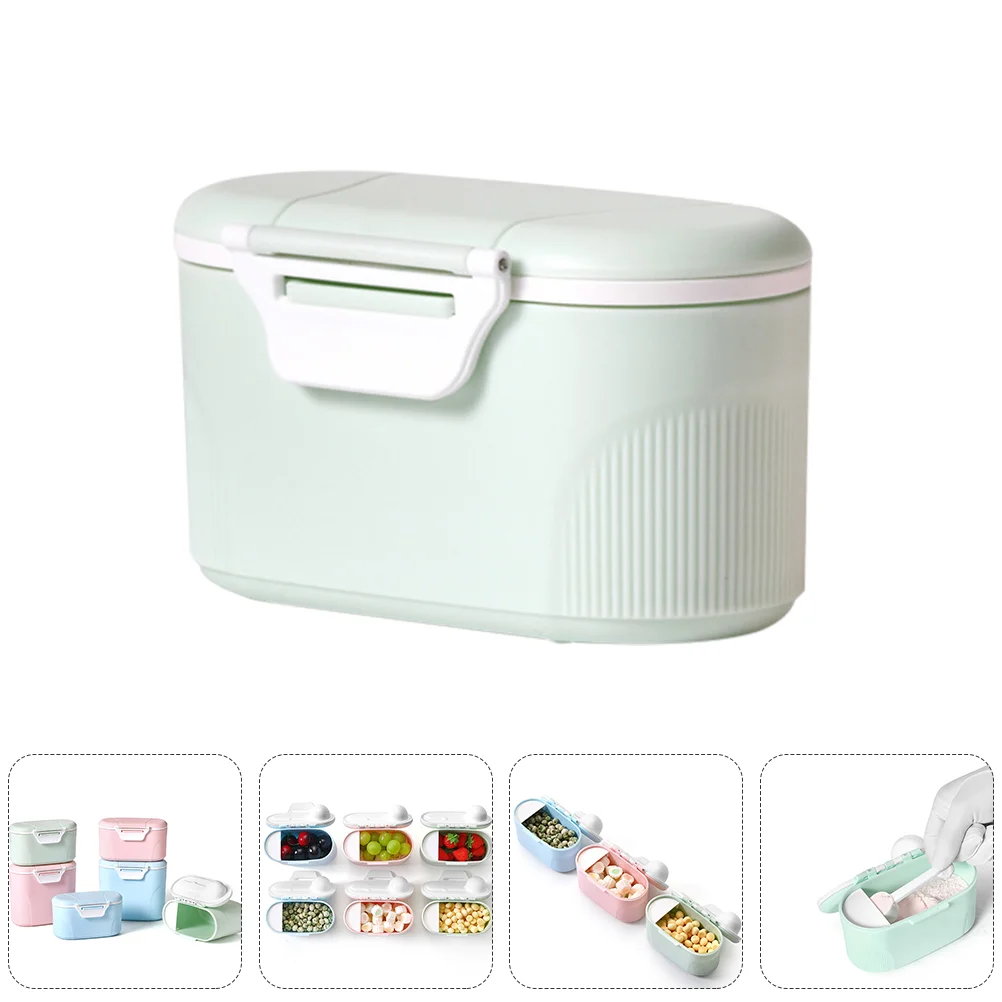 

High Capacity Portable Milk Powder Box Baby Travel Meal Container Formula Storage 14X8CM Pp Leakproof