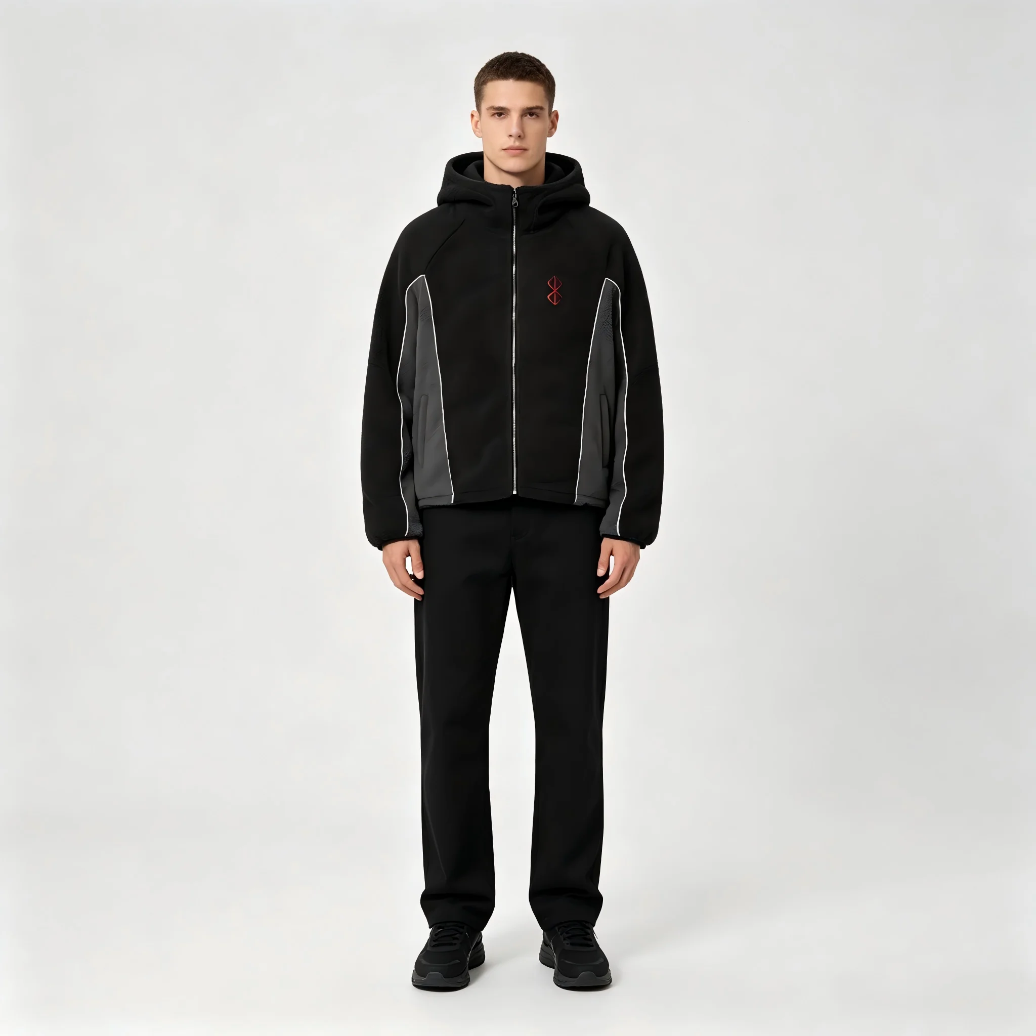 Sherpa Hoodie Fleece - Унисекс куртка с капюшоном из шерпа-флиса